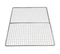 Grille de barbecue en acier inoxydable avec joints soudés lisses et poli miroir pour un nettoyage facile (40 x 30 cm)