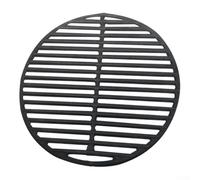 Grille de barbecue en fonte, grille de cuisson ronde antiadhésive, grille de cuisson extérieure pour fumoirs, granulés, gaz et charbon de bois (grille de 35 cm)