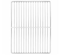 vidaXL Grille de Barbecue Argenté 40 x 30 cm Acier Inoxydable, Grille rectangulaire pour Jardin et terrasse, Accessoire de Cuisine Moderne, Cadre pour Barbecue, Design résistant à la Chaleur