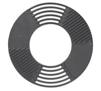 Esschert Design Grille/plaque de cuisson pour brasero, en fonte, Ø 60 x 1,3 cm, avec rainures pour la fumée et surface de grillage