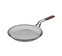 Grille de barbecue pliable en acier inoxydable pour poulet, steak, crevettes 56,5 x 31 cm