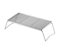 Grille de barbecue pour brasero - Hauteur réglable - Pliable - Portable