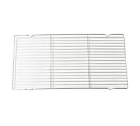 Grille de barbecue rectangulaire en acier inoxydable avec pieds renforcés pour pain, légumes et viande, 30 x 20,5 cm (L)