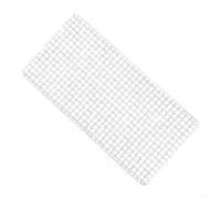Grille de barbecue rectangulaire en acier inoxydable pour le camping et la cuisine en plein air Argenté 40 x 20 cm (20 x 40 cm)