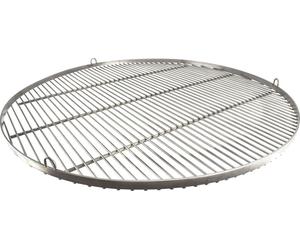 Grille de barbecue RONDE - 90cm en acier inoxydable - Produit artisanal - Germany avec 3 œillets de suspension
