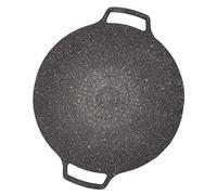 Grille de Barbecue Ronde Coréenne, Plaques de Cuisson, Ustensiles de Cuisine, Poêle à Griller pour Cuisinière, Poêle à Frire Circulaire, Plaque de Barbecue Coréenne, Ustensiles de (Type universel