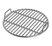 Grille de barbecue ronde de 30 cm en acier inoxydable avec poignée isolante - Grille de rechange universelle pour barbecue au...