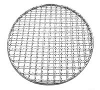 Grille de barbecue ronde en acier inoxydable 304 de qualité professionnelle avec bordure épaisse et trois pieds de support pour une utilisation stable sur four, cuisinière ou grill (280 mm)