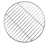 Grille de barbecue ronde en acier inoxydable, grille de camping robuste, pour pique-nique, cuisine en plein air, barbecue à charbon portable, grille de rechange pour cuisinière de jardin, fête de