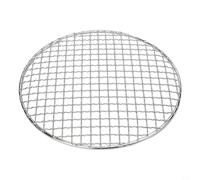 Grille de barbecue ronde en acier inoxydable, grille de cuisson pour barbecue de camping, grille de rechange pour barbecue au charbon de bois, grille métallique portable (25 cm)