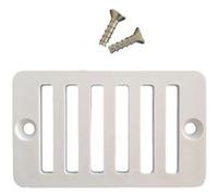 Grille de bonde de fond de piscine rectangulaire + vis - Blanc - SP1019BA Blanc G