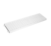 Grille de caniveau pour piscine - 500x130 mm - Blanc - Polypropylène - Drainage efficace - Sécurité renforcée