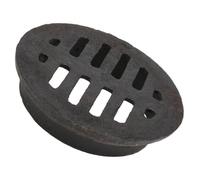 Grille de Caniveau Remplaçable en Fonte Noire, Évacuation extérieure | Structure Ajourée Haute Densité, Forte Résistance aux Charges, Perméabilité, pour Sols, Jardins et Tranchées