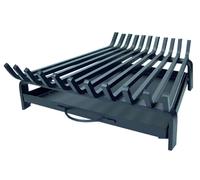 Grille de cheminée avec bac à cendres, en fonte, dimensions 60 x 45 cm
