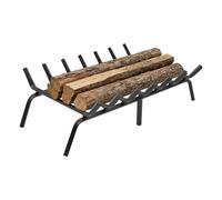 Grille de cheminée de 61 cm, support pour bois de chauffage, bois de chauffage robuste, capacité de charge de 50 kg, accessoires de cheminée, grilles de four pour l'intérieur et l'extérieur, pour