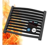 Grille de cheminée - KOTARBAU - 22 x 18 cm - Fonte - Carrée - Résiste aux hautes températures