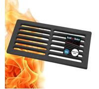 Grille de Cheminée - KOTARBAU - 30,7 x 15 cm - Fonte - Carrée - Résiste aux hautes températures
