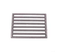 Grille de cheminée rectangulaire en fonte, robuste et résistante aux hautes températures, grille inférieure épaisse (21,5 x 16 cm)