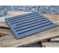 Grille de cheminée - SEZAM - 25 5 x 21 cm - Fonte - Ép. 1 7 cm - Compatible poêles et inserts