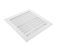 Grille de Climatisation Abs à Persiennes, Ronde Carrée, Blanc | Double Couche, Réglage Précis du Flux, Compatible Hvac, Sol ou Mur, pour Conduits Divers, Circulation Plus Propre