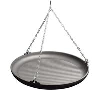 Grille de cuisson Ø 64 cm avec chaîne pour barbecue pivotant BBQ Trépied