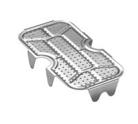 Grille de cuisson à la vapeur à l'air libre | libre | pour cuire la vapeur avec insert pour cuiseur vapeur, plateau en acier inoxydable, cuiseur vapeur d'aliments
