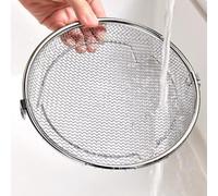 Grille de cuisson à la vapeur en maille d'acier inoxydable 304 de qualité supérieure - Étagère de cuisson robuste avec pieds - Batterie de cuisine non toxique pour casseroles et poêles 19 cm (22 cm)
