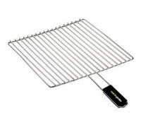 Cook'in Garden - Grille pour barbecue - 40 x 30 cm acier chromé | Résistante aux Flammes et Hautes Températures, Manche Soft Touch Facile à Prendre en Main, Extérieur