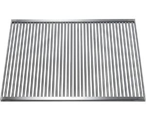 Grille de cuisson compatible avec le foyer de barbecue Wellfire Quattro, grille de remplacement en acier inoxydable, dimensions 530x380 mm, avec configurateur, disponible en version fixe/démontable, e