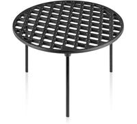 Grille de cuisson/de feu en fonte avec 3 pieds - Rond - Dessous de verre - Accessoire de barbecue - Trépied, Ø 30 cm