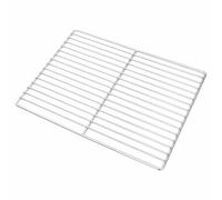 Grille de cuisson en acier inoxydable - 40 x 30 cm - Argenté | Rectangulaire, résistant à la corrosion, résistant à la chaleur, facile à nettoyer, pour terrasse et jardin