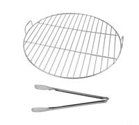 Grille de cuisson en acier inoxydable 45 cm de rechange pour modèle Weber | Ajustement parfait pour les barbecues chaudières de 57 cm, compatible avec Weber 7432, 45 cm de diamètre, siège stable