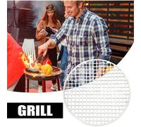 Grille De Cuisson En Acier Inoxydable, Grille Ronde En Acier Inoxydable, Support De Cuisson Polyvalent Pour Foyer Portable, Camping Et Extérieur