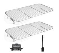 Grille de cuisson en acier inoxydable pour Ninja Woodfire OG701EU - Parfaite pour fumer de grands morceaux de viande, compatible avec le fumoir OG701EU, pour accessoires Ninja Woodfire (2)