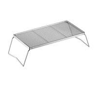 Grille de cuisson en acier inoxydable réglable en hauteur pour brasero | Barbecue pliable pour feu de camp, barbecue pour la maison, le jardin, l'extérieur