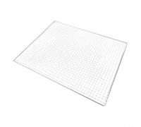 Grille de cuisson en fer robuste de 40 x 30 cm de forme carrée (50 x 38 cm) | Étagère compacte de 45 x 30 cm, revêtement résistant à la rouille, prend en charge les viandes lourdes