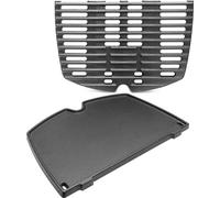 Grille de cuisson en fonte - convient pour Weber Q-Serie - Lot de 2 - Fonte - 32 x 21,6 cm