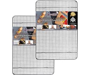 Grille de cuisson et grille de refroidissement en acier inoxydable, pour cuire et rôtir, 30 x 43 cm