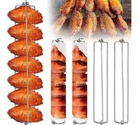 Grille de cuisson Famanu pour ailes de poulet et morceaux de poulet - ensemble de 4 pièces