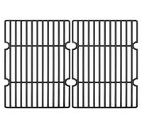 Grille de cuisson fonte grille en fonte - 55 x 42 cm - 7 mm - Noir - Set en deux parties pour barbecue à charbon