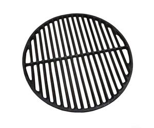 Grille de cuisson polyvalente en fonte de 38 cm pour barbecue - Parfait pour les fours à pizza et les barbecues en plein air, design rond durable pour une répartition homogène de la chaleur et des
