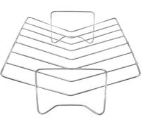 Grille de cuisson pour dinde - Grille pour rôtir au four - Cuisson uniforme - Design en forme de V - 28,7 x 21 x 8 cm - Argent