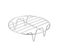 Grille de cuisson pour friteuse à air - Plate-forme de cuisson à vapeur antiadhésive pour four, marmite, utilisation en cuisine | Support de refroidissement rond pour filets de poulet, légumes au four