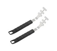 Grille de cuisson professionnelle pour barbecue 26 cm Ustensiles de barbecue pour cuisine extérieure - Poignée ergonomique pour plaque chauffante Weber pour barbecue Kamado Joe Grills