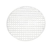 Grille de cuisson ronde en acier inoxydable anti-adhésive multifonction pour cuisson, refroidissement, cuisson à la vapeur, 22 x 22 x 2 cm pour camping en plein air, cheminée, rôtir des pizzas
