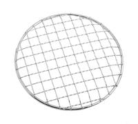 Grille de cuisson ronde en acier inoxydable, pour barbecue de camping, grille de cuisson polie, pour cuisinière extérieure et barbecue à la maison, plaque de cuisson (15 cm)