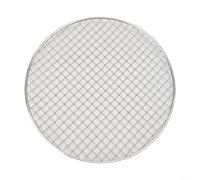 Grille de cuisson ronde pour camping, barbecue, four avec poignée, différentes tailles, argent, 25 cm (30,5 cm)