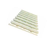 Grille De Débordement Drainage Ondulé, Canal en Plastique for Utilisation Intérieure/extérieure, for Allées Et Patios(Bone Color,30cm/2piece)