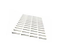 Grille De Débordement Drainage Ondulé, Canal en Plastique for Utilisation Intérieure/extérieure, for Allées Et Patios(White,18cm/2piece)