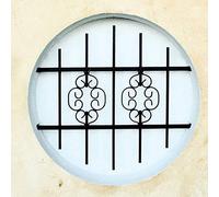 Grille de Defense Byzance diametre 100 cm pour Fenetre ronde (côte tableau)